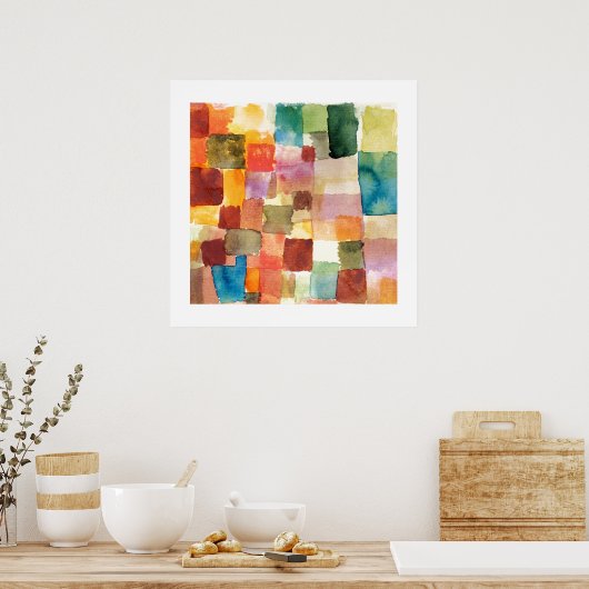 POSTER : PAUL KLEE : INTITULÉ, 1914 (Cuisine)