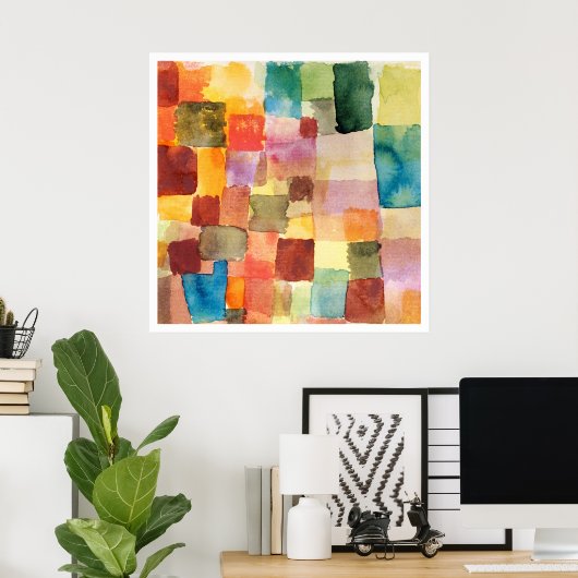 POSTER : PAUL KLEE : INTITULÉ : 1914 (Bureau à domicile)