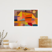 POSTER : PAUL KLEE : JOYFUL MOUNTAIN LANDSCAPE (Keuken)
