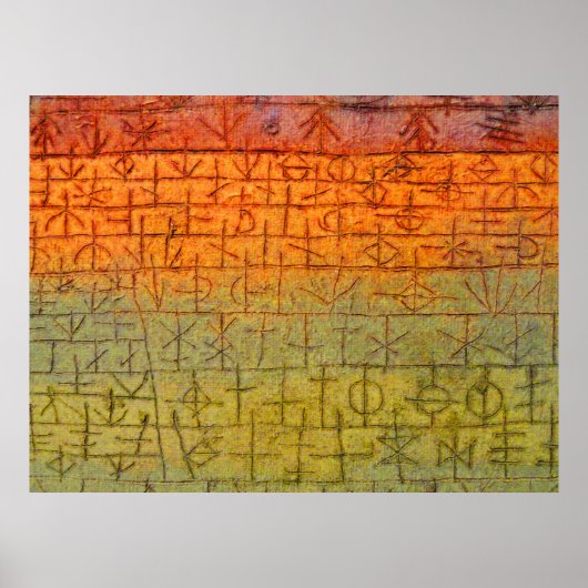 Poster Paul Klee La Pépinière (Devant)