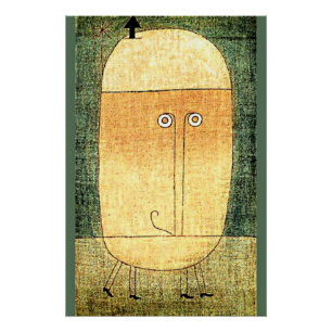 Poster Paul Klee, Le Visage de la Peur,