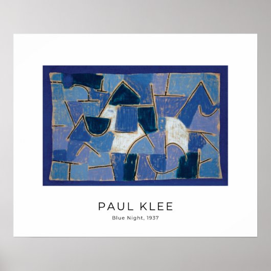 Poster Paul Klee, Nuit Bleue (1937) - Art Moderne (Devant)