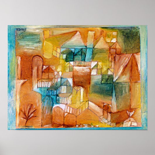 Poster Paul Klee peinture, Fascade Brown-vert (Devant)
