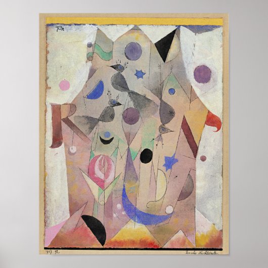 Poster Paul Klee - Persische Nachtigallen (Devant)