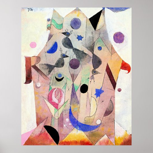 Poster Paul Klee - Rossignols persans (Devant)