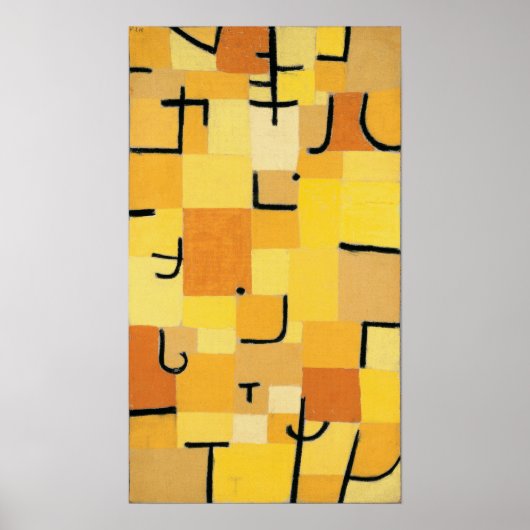 Poster Paul Klee - Signes En Jaune (Devant)