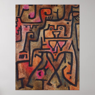 Poster Paul Klee - Sorcières de la forêt