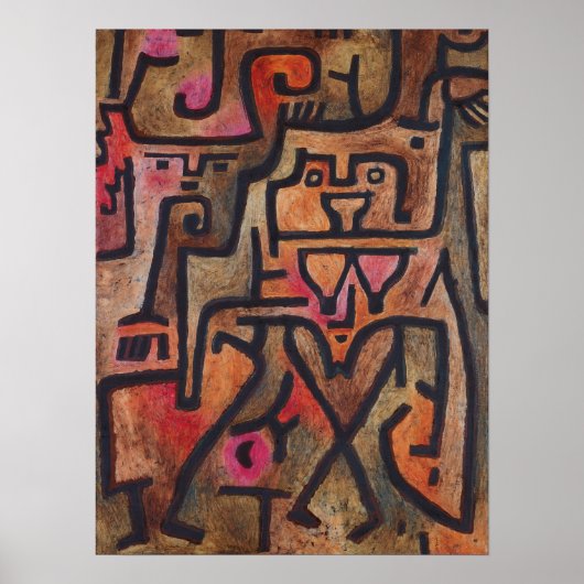 Poster Paul Klee - Sorcières de la forêt (Devant)