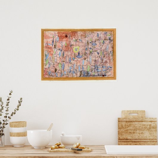 Poster Paul Klee, Sparse Foliage, (Cuisine)