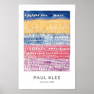 Poster Paul Klee, Vieille Ville, 1928 - Art Abstrait colo