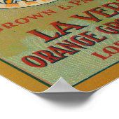 Poster Paul Neyron de La Verne Orange Étiquette (Coin)