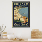 Poster Paul Proehl Chicago Ville de vacances (Cuisine)