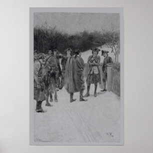 Poster Paul Revere apporte des nouvelles à Sullivan