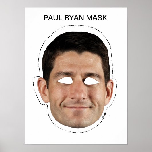 Poster Paul Ryan Mask (Devant)