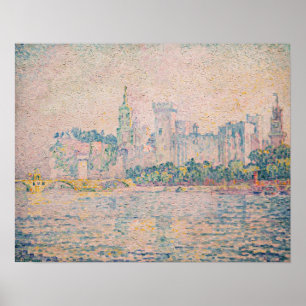Poster Paul Signac - Avignon, matin