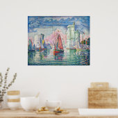 Poster Paul Signac - Entrée du port de La Rochelle (Cuisine)