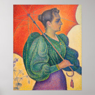 Poster Paul Signac - Femme à l'ombrelle