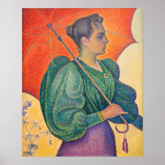 Poster Paul Signac - Femme avec un parasol (Devant)
