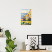 Poster Paul Signac - Femmes au puits (Bureau à domicile)