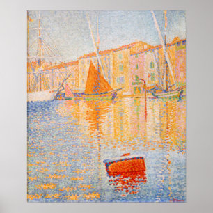 Poster Paul Signac - La Bouée Rouge, Saint-Tropez