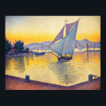 Poster Paul Signac - Le Port au coucher du soleil, Opus 2<br><div class="desc">Le Port au coucher du soleil,  Opus 236 (Saint-Tropez) / Le Port au soleil couchant,  Opus 236 (Saint-Tropez) - Paul Signac,  Huile sur toile,  1892</div>