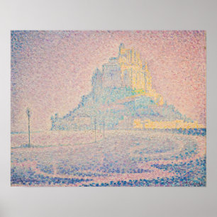 Poster Paul Signac - Mont Saint Michel Brouillard et Sole