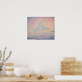 Poster Paul Signac - Mont Saint Michel Fog et Soleil (Cuisine)