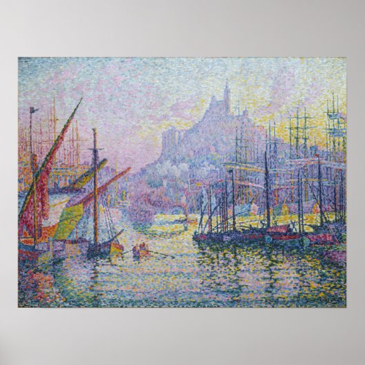 Poster Paul Signac - Notre-Dame de la Garde, Marseille (Devant)