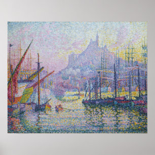 Poster Paul Signac - Notre-Dame-de-la-Garde, Marseille
