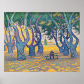 Poster Paul Signac - Place des Lices, Saint-Tropez (Devant)