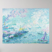 Poster Paul Signac Port de Rotterdam Peinture Art Imprime (Devant)