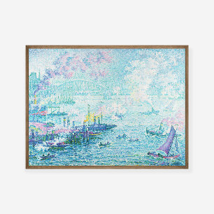 Poster Paul Signac Port de Rotterdam Peinture Art Imprime