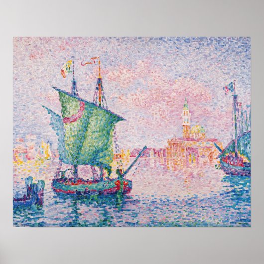 Poster Paul Signac - Venise, Le Nuage Rose (Devant)