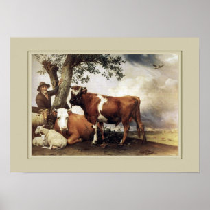 Poster Paulus Potter, "Young Bull"