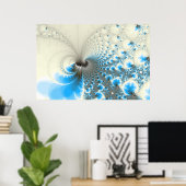 Poster Pause - Art fractal (Bureau à domicile)