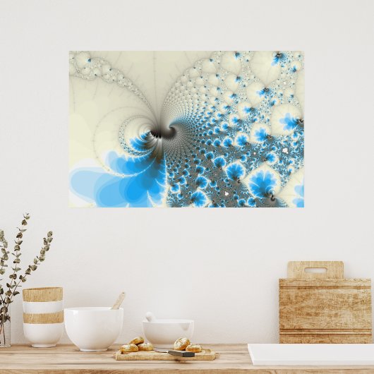 Poster Pause - Art fractal (Cuisine)