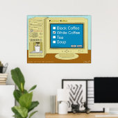 Poster Pause café (Bureau à domicile)