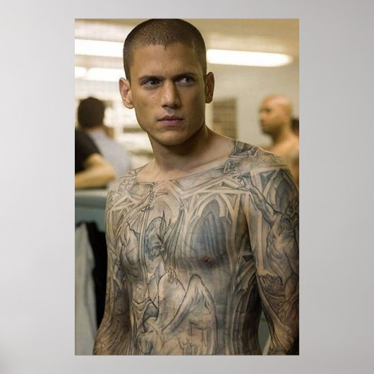 Poster Pause de la prison Michael Scofield (Devant)