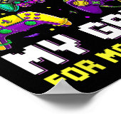 Poster Pause Mon Jeu Pour Mardi Gras Jeu Vidéo Mardi Gra (Coin)
