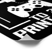 Poster Pause Seulement Mon Jeu À Imprimer 3D Stuart Vidéo (Coin)