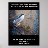 Poster, pauze en reflecteer Hawaiian Water Bird Poster (Voorkant)