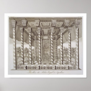 Poster Pavillon à Royal Palace à Isphahan, de 'Voy