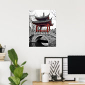 Poster Pavillon chinois (Bureau à domicile)