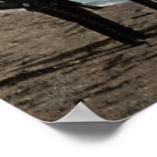 Poster Pavillon de bain, Linea, Rocher de Gibraltar Vinta (Coin)