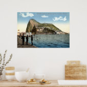 Poster Pavillon de bain, Linea, Rocher de Gibraltar Vinta (Cuisine)