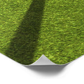 Poster Pavillon de golf jaune pôle et trou (Coin)