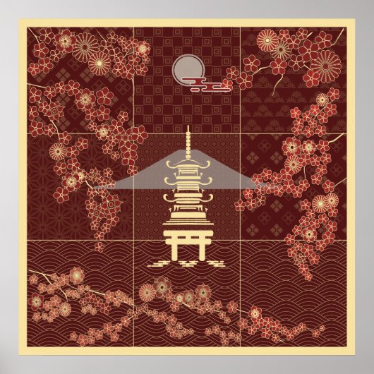 Poster Pavillon d'or Zen Art (Devant)