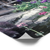 Poster Pavillon en bois dans le Jardin Sunken dans (Coin)