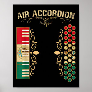 Poster Pavillon Mexicain Vintage Air Accordion Chemise Po