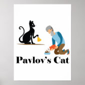Poster Pavlov's Cat Funny Psychology (Devant)
